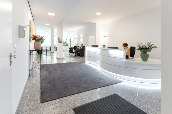 Empfangsbereich der Praxis