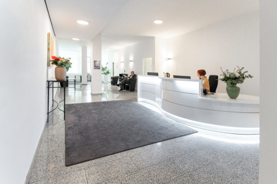 Empfangsbereich der Praxis